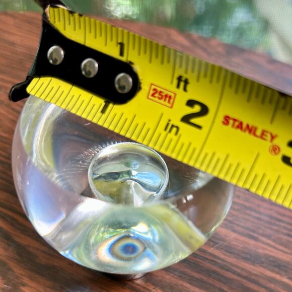 Pair of Vintage Lucite Doorknobs with Chrome Hardware – Mid Century Modern - Picture 11 of 12